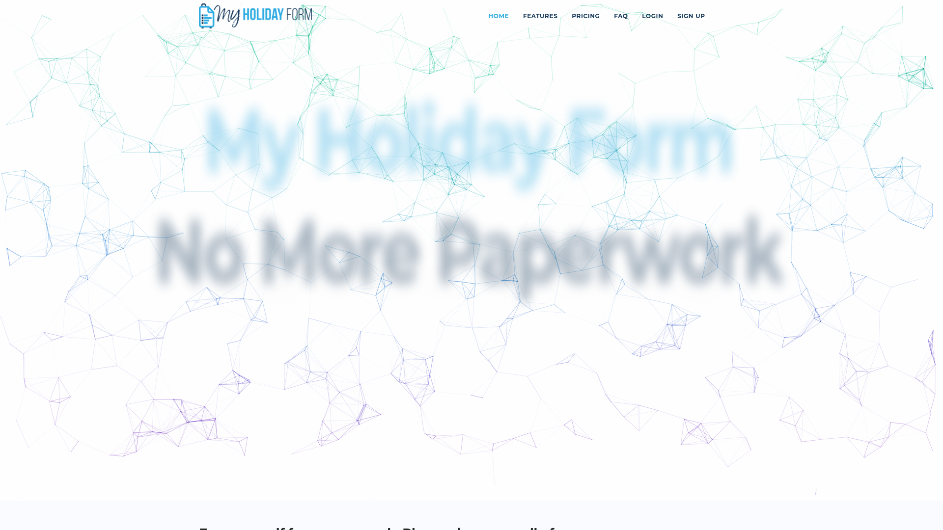 MyHolidayForm screenshot